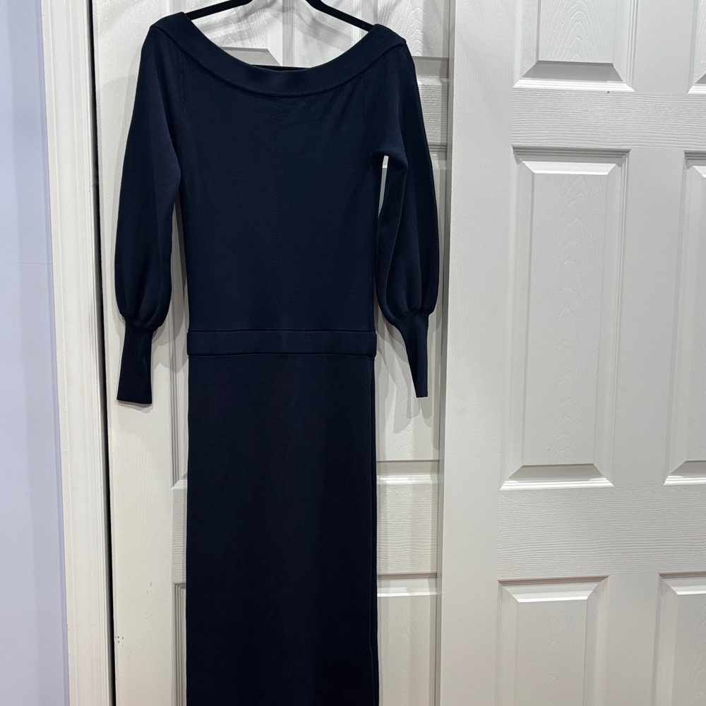 Elegant Black Long Sleeve Dress